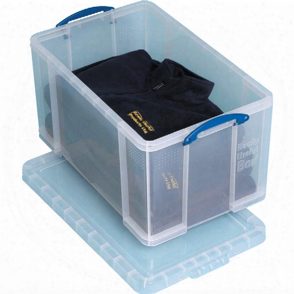 Really Useful Products 84l Box With Clear Lid