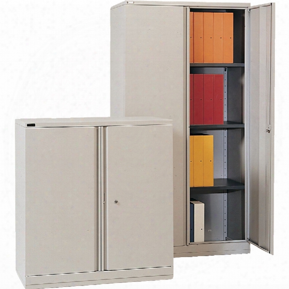 Bisley Sirius 72" Steel Cupboard 3 Shelves Grey