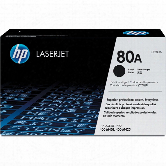 Hewlett Packard Hp No.80a Toner Cartridge Black Cf280a