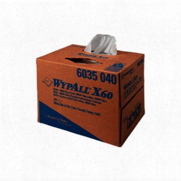 Kimberly Clark Professional 6035 Wypall X60 Cloths Brag Box White (1-box)