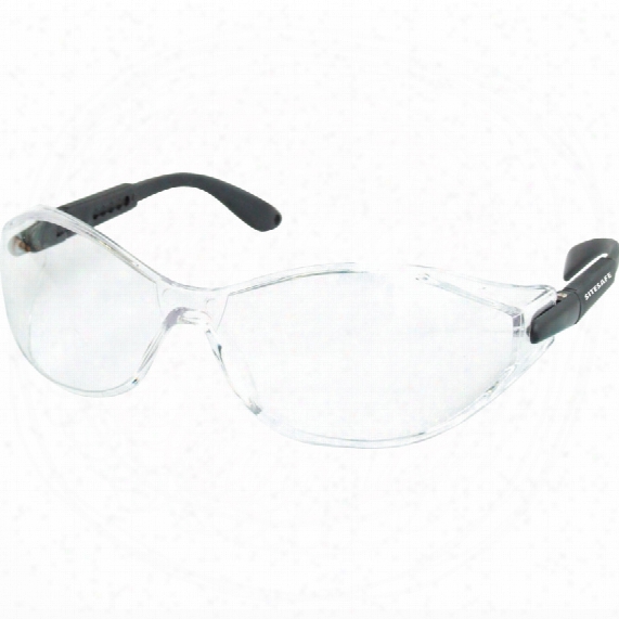 Sitesafe Luna Black Specs Clear Lens