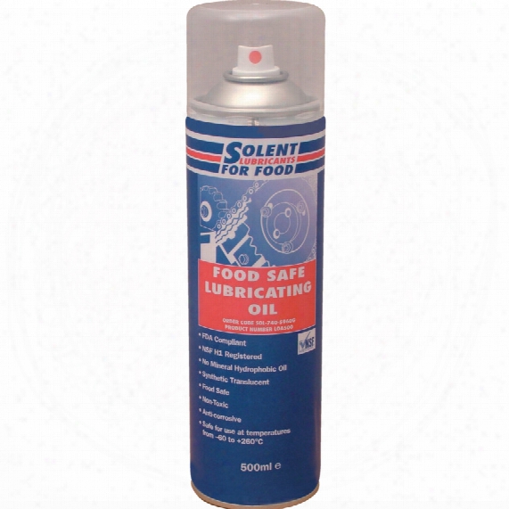 Solent Lubricants For Food Loa500 Food Safe Lubricating Oil 400ml