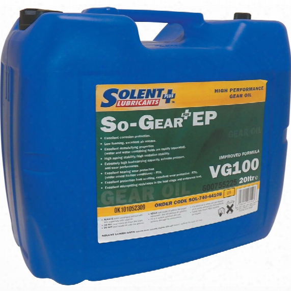 Solent Lubricants Plus Solent Gear Oil Vg100 20ltr