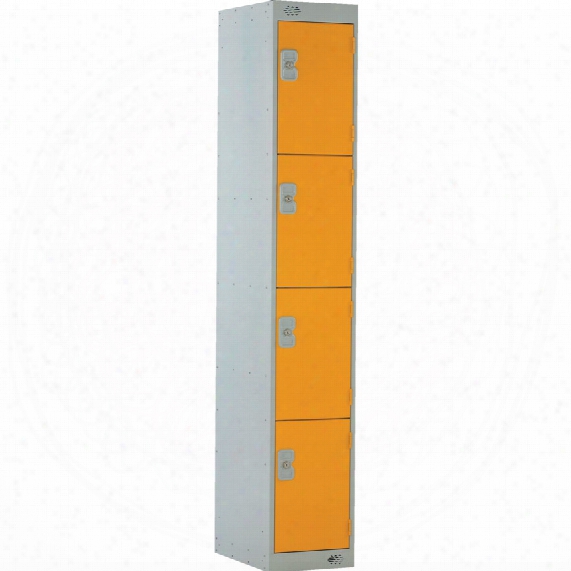Matlock 1800x300x300mm 4-door Locker Grey/green