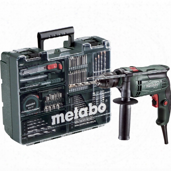 Metabo Sbe 650 650w S/speed Impact Drill, Accs 240v 79-pc
