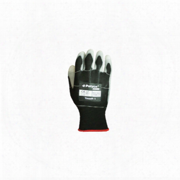 Polyco 453-mat Matrix Touch 1 Palm-side Coated Black/white Gloves - Size 9