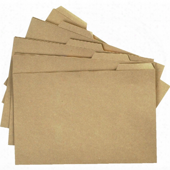 Qconnect Tabbed Folders - Buff (pk-100)