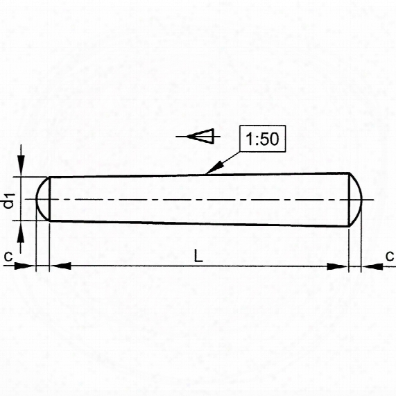 Qualfast 5x80mm Taper Pin Turned - Pack Of 25