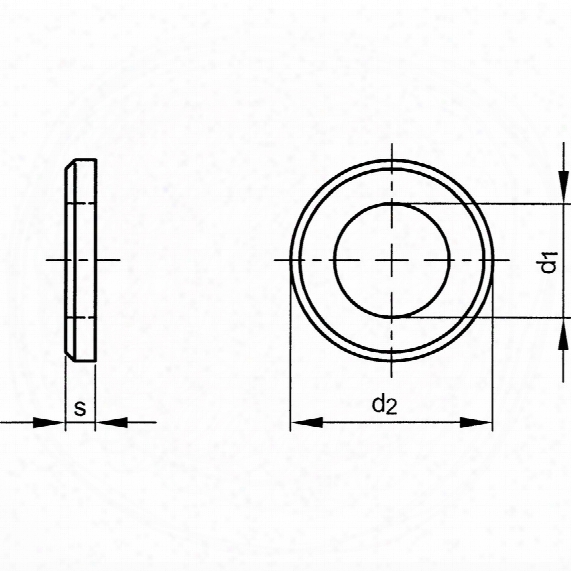 Qualfast M14 Form-a Washer Single Chamfer - Steel - Bzp Din 125-1b - Pack Of 100