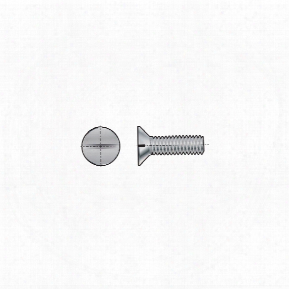 Qualfast M8x25 Slotted Csk Screw Bzp(gr-4.8) - Pack Of 200
