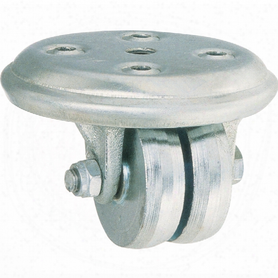 Revvo 2sl-ser' Swivel Plate Twin Wheel 50mm C-iron
