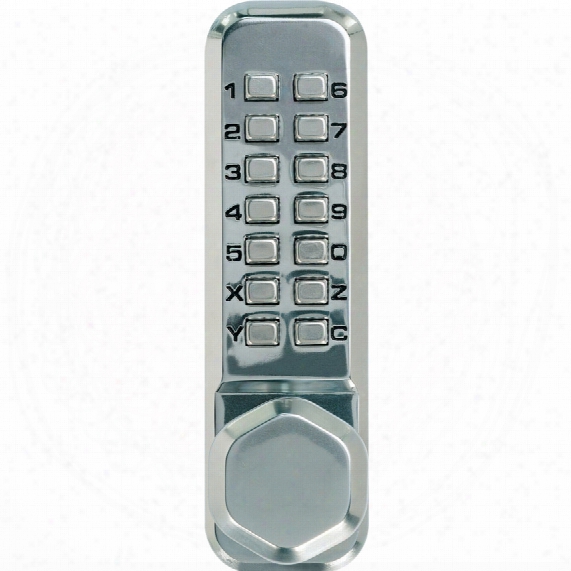 Securikey Push Button Dig Lock Hold Open Snib Chrome