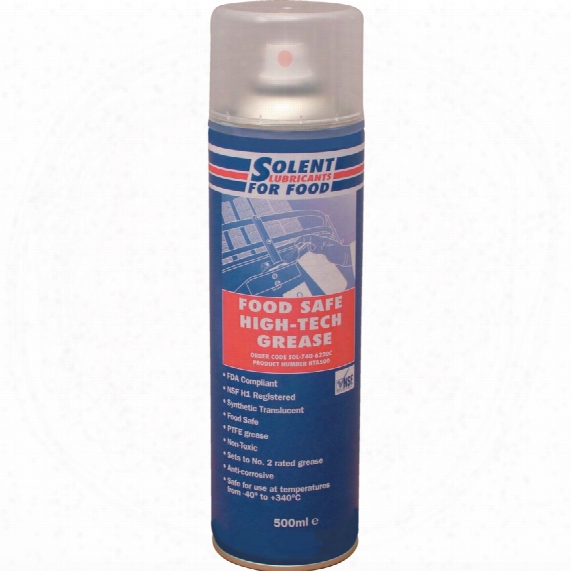 Solent Lubricants For Food Hta500 Food Safe High-tech Grease 500ml