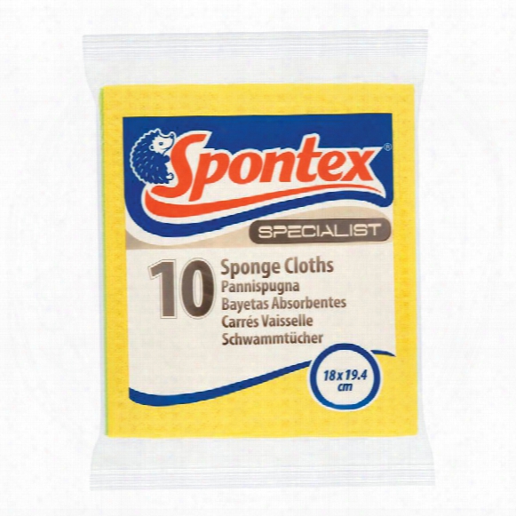 Spontex Specialist Sponge Cloth A Sstd. Colours (pk-10)