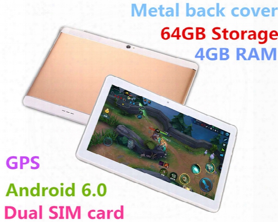 10.1 Inch Metal Case Tablet Android Tablet Pc Octa Core Ram 4gb Rom 64gb 2560x1600 Ips Dual Sim Card Phone Call Tablet Pc Android 6.0 Gps 3g