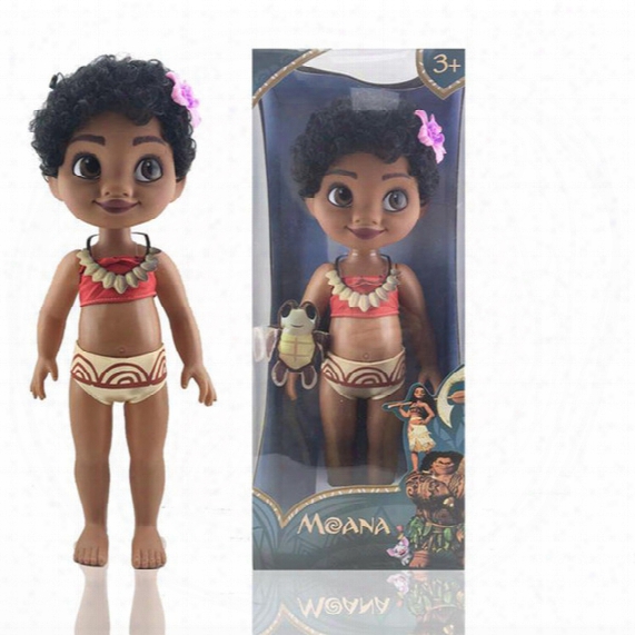 16 Inches Empty Body Moana Princess Action Figures Cartoon Plastic Moana Toys With Music Ic For Children Christmas Gift C2672