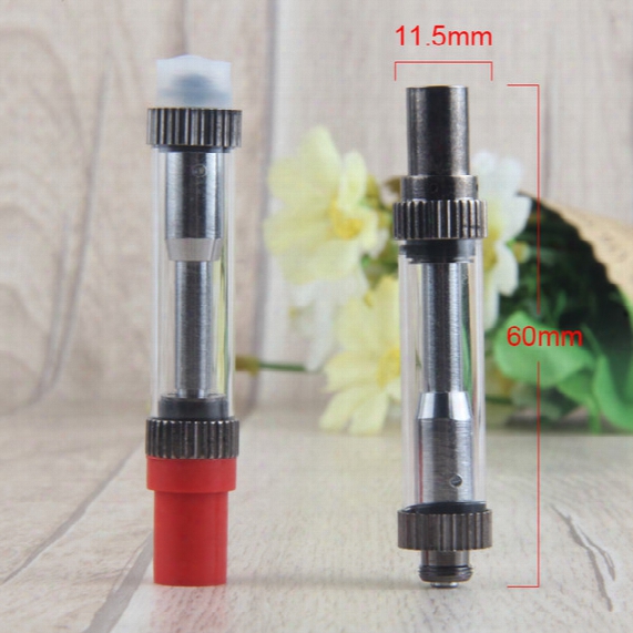 1.6mm Oil Hole Amigo Liberty Pyrex Glass Atomizer 510 Thread Vaporizer Vape Pen Bud Touch Ceramic Coils Cartridges