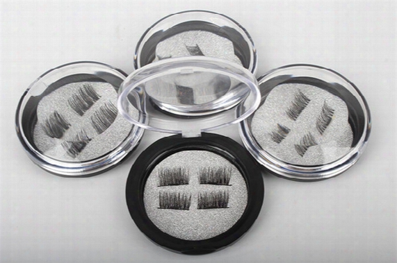 1pcs2017 Latest Magnet False Eyelash Suction Stone Mascara Magnetic Magnetic Buckle Without Glue Three-dimensional Multi-layer Natural Thick