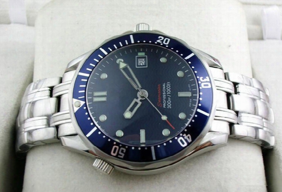 2016 Luxury Mens Professional 300m James Bond 007 Blue Dial Sapphire Automatic Watch Men&#039;s Watches