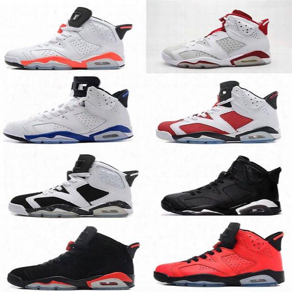 2017 Air Retro 6 Mens Basketball Shoes Carmine Black Cat Infrared Sports Blue Maroon Olympic Alternate Hare Oreo Chrome Angry Bull Sneakers