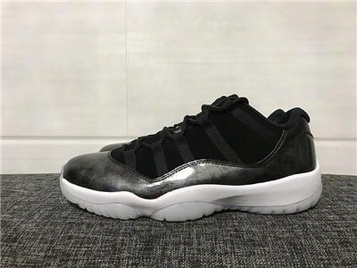 2017 Mens Retro 11 Low Barons 11s Black Basketball Shoes Out Door Sports Sneakers For Men Size Us8-13 Real Carbon