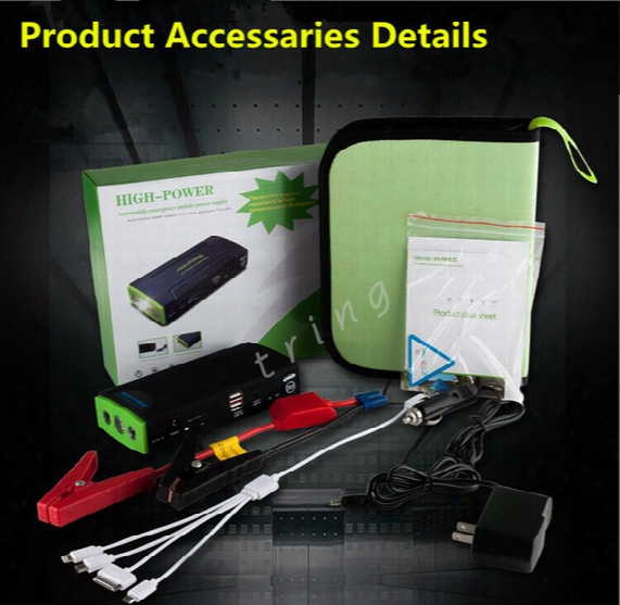 38000mah Multi-function Car Jump Starter Start 12v Car Engine Emergency Battery Phone Power Bank Laptop Cellphone Fast Charge