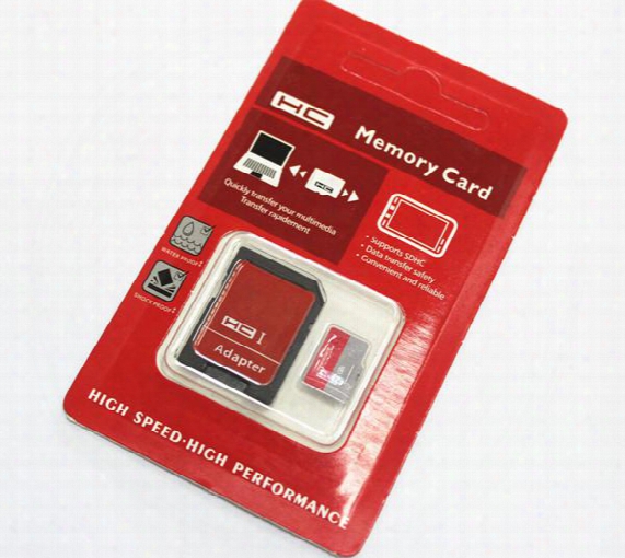 64gb 32gb 16gb 128gb 256gb Red Generic Memroy Sd Card Tf C10 Card Sdhc Cards Free Adapter Red Retail Package Photo
