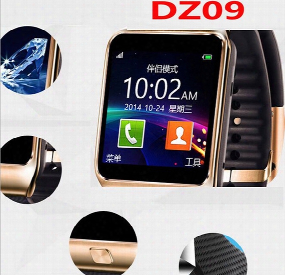 A+++ Quality Dz09 Smart Watch Bluetooth Smartwatch Wrist Watches For Phone Support Camera Sim Card Tf Card Vs U8 Gt08 A1