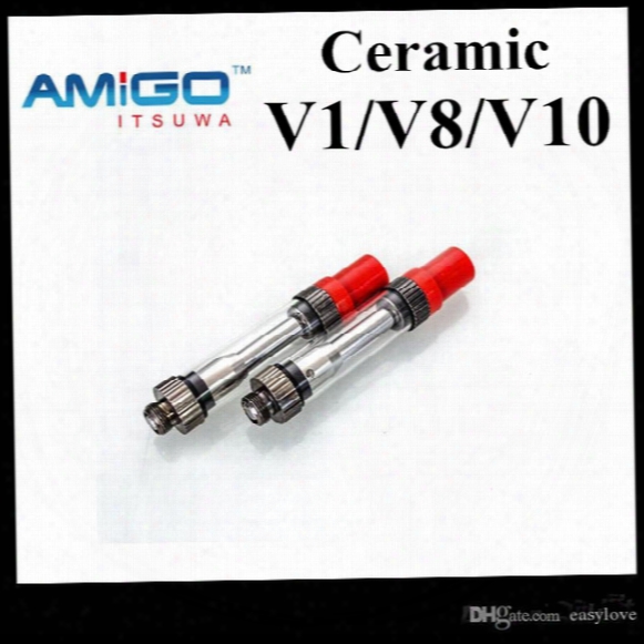 Amigo Liberty Tank V1 V8 V10 Cartridge For Thick Oil Ceramic Vaporizer Vs V3 V5 V6 V7 V9 100% Original