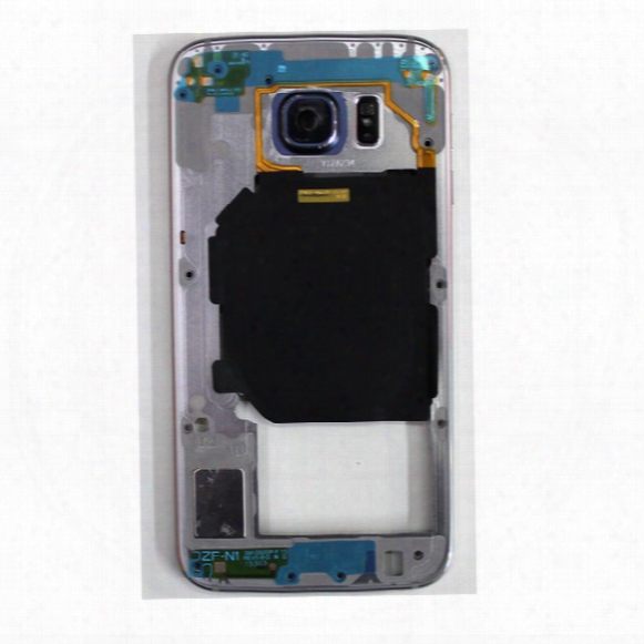 Best Quality Oem Metal Middle Bezel Frame With Camera Side Button Single Card Version For Samsung Galaxy S6 G920f G920a G920p Free Shipping