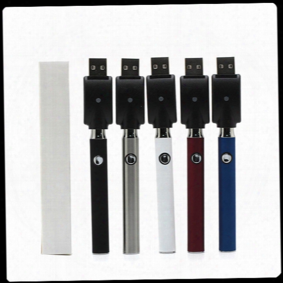 Bud Preheat Battery Preheating Adjustable Variable Voltage Vv 350mah Vape 510 Thread Cartridge For E Cigarette For 510 Thread With Usb Kit