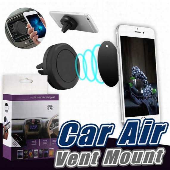 Car Mount Magnetic Air Vent Phone Holder Iphone 7 Plus Universal Cellphone Gps Air Vent Magnetic Stand Car Mount Holder Smart In Box