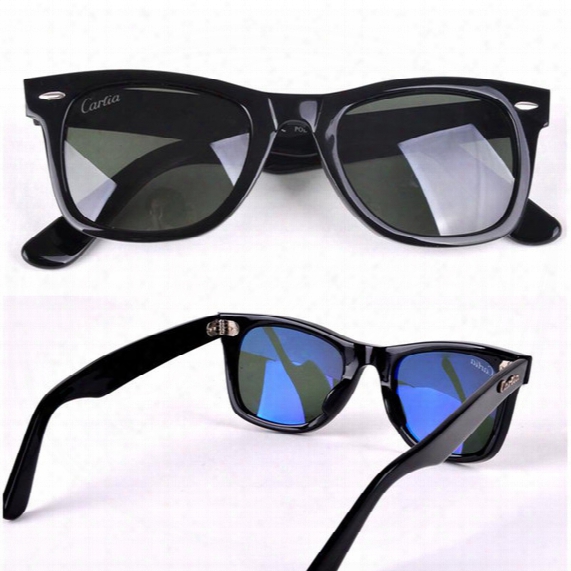 Carfia 50mm New Arrival Summer Fashion Sunglasses High Quality Polarized Sunglasses Plank Sun Glasses For Me Women Vintage Driver Uv400