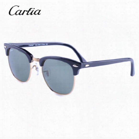 Carfia Driving Sunglasses For Men 3016 Classic Fashion Design Sunglasses Acetate Plank Glasses Black 51mm Sun Glasses With Free Box