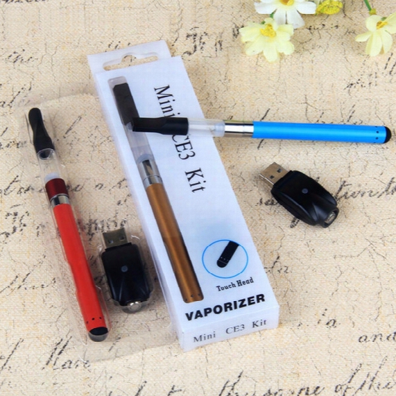 Ce3 Blister Pack Vape Kit Bud Touch Vaporizer Starter Kit O Pen Tank Mini Ce3 Atomizer Oil Cartridge With 510 Battery 280mah