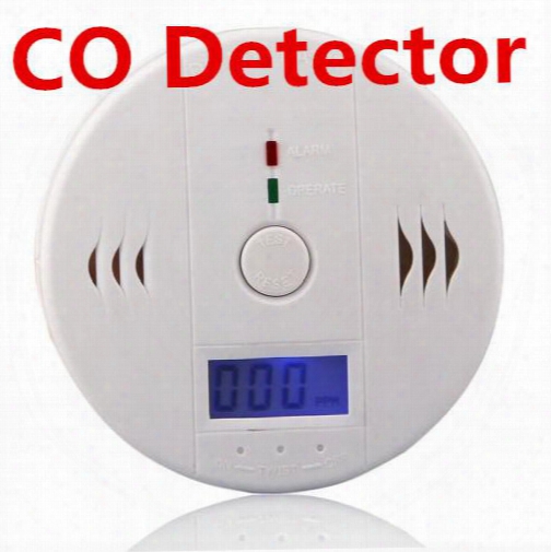 Co Carbon Monoxide Tester Alarm Warning Sensor Detector Gas Fire Poisoning Detectors Lcd Display Security Surveillance Home Safety Alarms