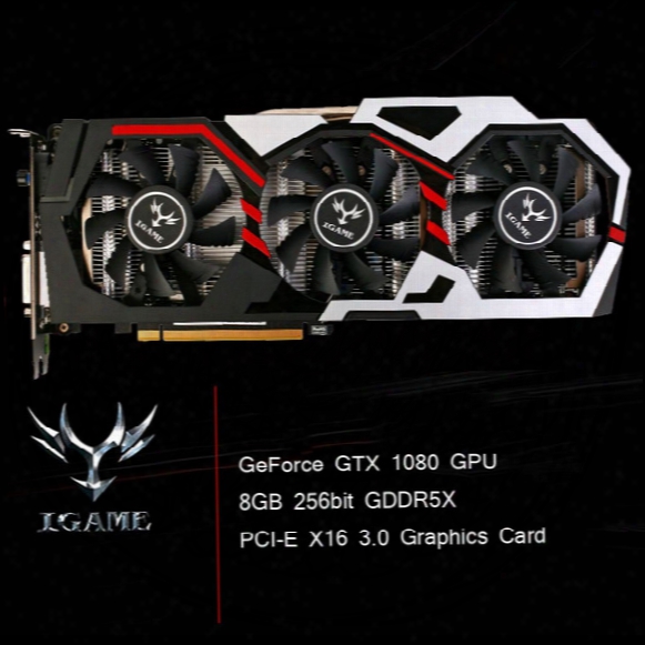 Colorful Nvidia Geforce Gtx Igame 1080 Gpu 8gb 256bit Gaming Gddr5x Pci-e X16 3.0 Graphics Card Dvi+hdmi+3*dp Port 3 Cooling Fan