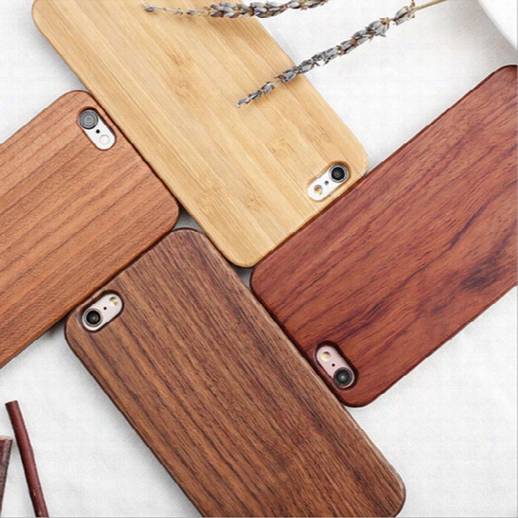 Customized Engraving Wood Phone Case For Iphone X 8 7 Cover Nature Carved Wooden Bamboo Cases For Iphone 6 6s 7 Plus Samsung S7 S8 S6 Edge