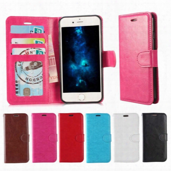 For Iphone X Iphone 8 Plus Wallet Case For Note 8 Pu Leather Cases Iphone 7 S8 Case Wallet Back Cover Pouch With Card Slot Photo Frame Opp