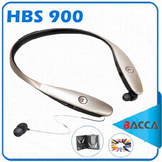 Gold Tone Ultra Csr 4.0 Hb-s900 Hb-s 800 Wireless Bluetooth Neckband Stereo Headset With Retail For Iphone X 8 8plus Carving Cover