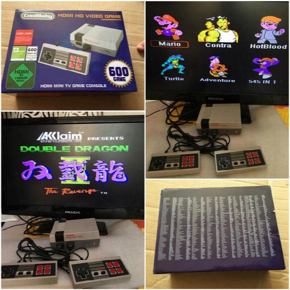 Hdmi Mini Tv Game Console Retro Video Game Console Voor Nes 8bit Games Met 600 Verschillende Ingebouwde Games Pal & Ntsc