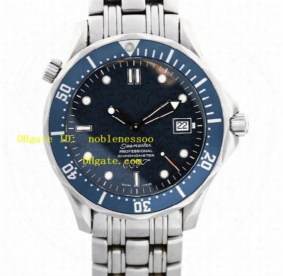 Hot Luxury Brand Men's Automatic Mens Watch Blue Dial Top Quality James Bond 007 Edition Professional Stainless Steel Men's Watches