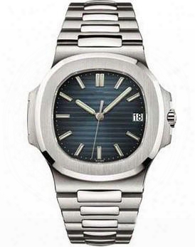 Luxury High Quality Automatic Men Watch Blue Dial Sapphire Stainless Steel Transparent Glass Back Pp Men's Watches