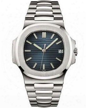 Luxury High Quality Automatic Watch Blue Dial Stainless Steel Nautilus Watches