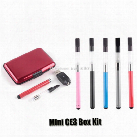 Mini Ce3 Box Kit 280mah Battery Oil Bud Touch Vaporizer O Pen Vape 510 Thread Cartridges Dhl