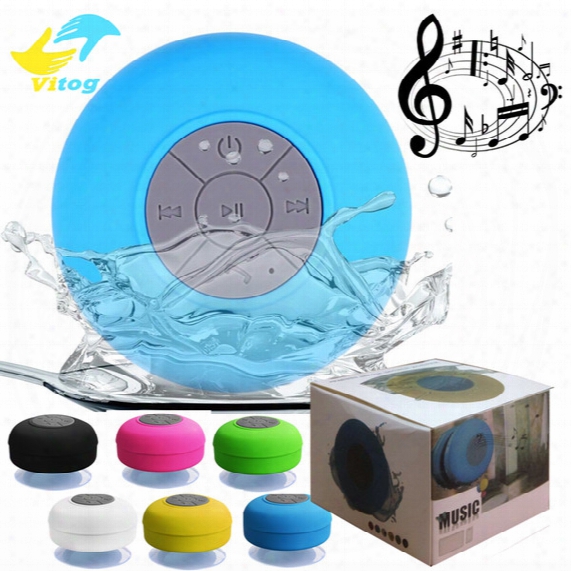 Mini Portable Subwoofer Shower Waterproof Speaker Wireless Bluetooth Car Handsfree Receive Call Music Suction Mic For Iphone Samsung