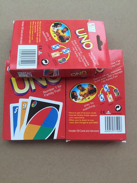 Popular Entertainment Card Games Uno Cards Fun Poker Playing Cards Family Funny Board Games Standard Dhl Free