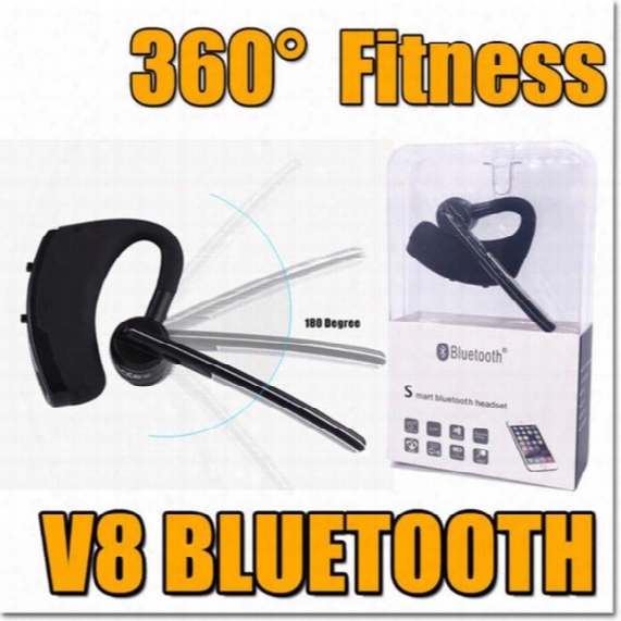 Popular V8 Voyager Legend Wireless Bluetooth Headset Small Earburds Stereo Bluetooth Headphones Car Driver Bluetooth Earphone For Samsung S8