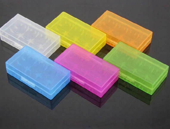 Portable Carrying Box 18650 Battery Case Storage Acrylic Box Colorful Plastic Safety Box For 18650 Battery And 16340 Battery(6 Color)