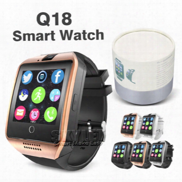 Q18 Bluetooth Smart Watch Support Sim Card Nfc Connection Health Smartwatches For Android Smartphone With Retail Package